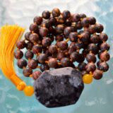 Leopardskin Jasper Necklace featuring genuine beads designed for grounding, vitality, and transformation. Resonates with Gemini and Scorpio zodiac signs.