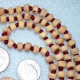 Hand Knotted Tulsi Mala Necklace featuring 108 hand-knotted Tulsi wood beads, designed for spiritual purity, protection, and deep devotion. Aligns with the Heart and Crown Chakras, suitable for all zodiac signs.